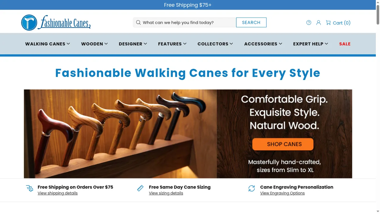 FashionableCanes.com storefront
